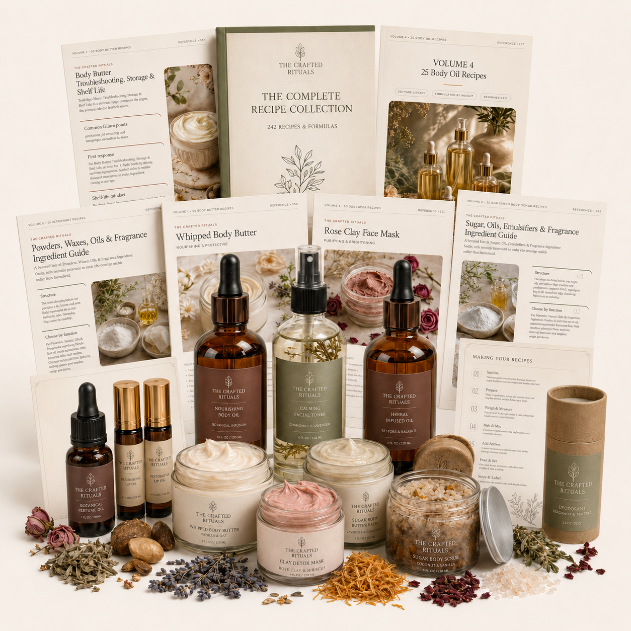 The Crafted Rituals complete 242 recipes and formulas product mockup